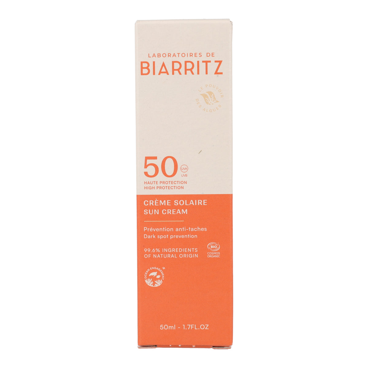 Crema Solar Facial SPF 50 Laboratorios Biarritz 50 ml