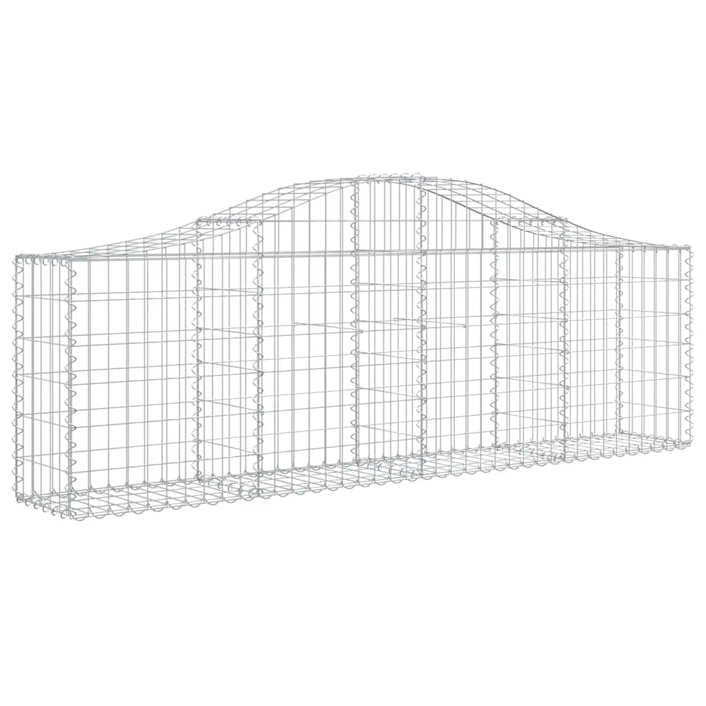 Cestas Gaviones 3 Uds Forma De Arco Hierro 200x30x60/80 Cm_2