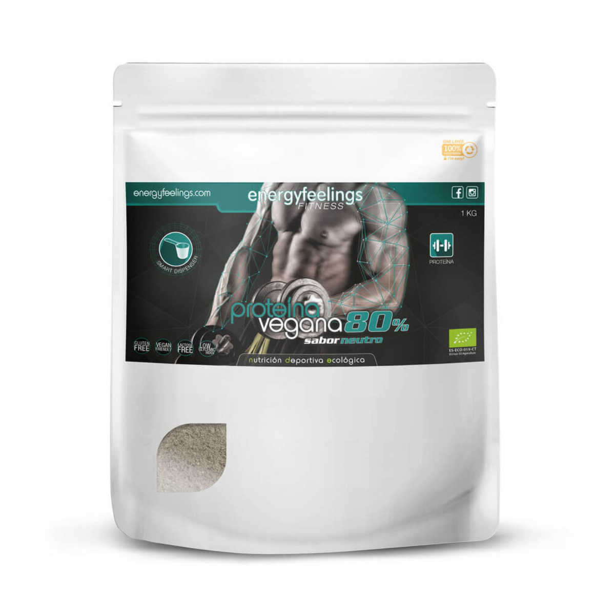 Proteína Aminopower 80 % ECO Neutro Energy Feelings 1 kg