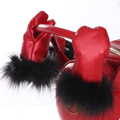 Manoplas Para Carro De Muñecas Rojo_1