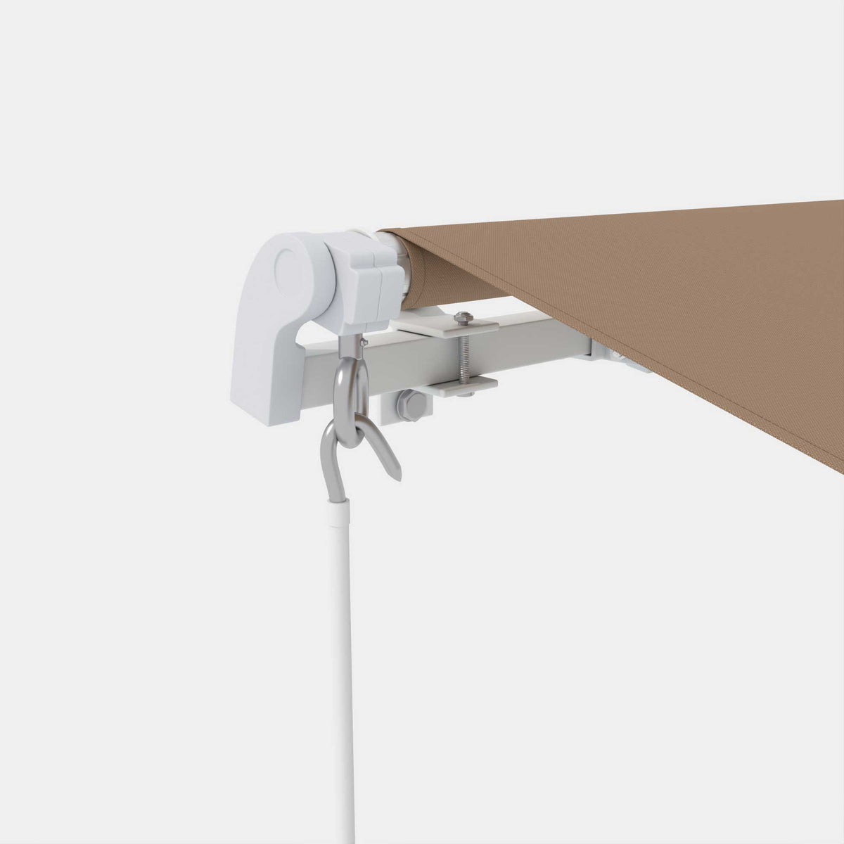 Toldo Manual Retráctil Outsunny Poliéster Marrón 350x250 Cm_3