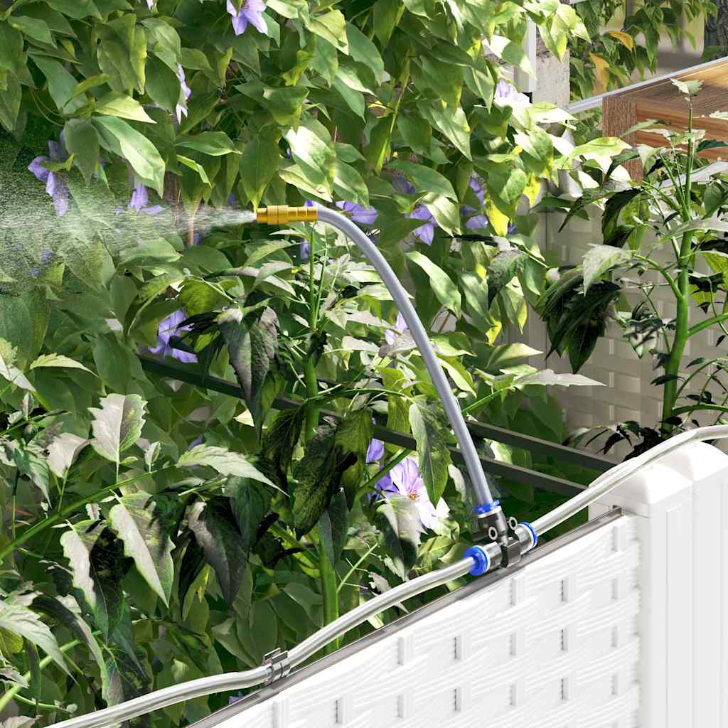 Macetero De Jardín 3 Uds. Blanco 120 X 40 X 126 Cm Pp_3