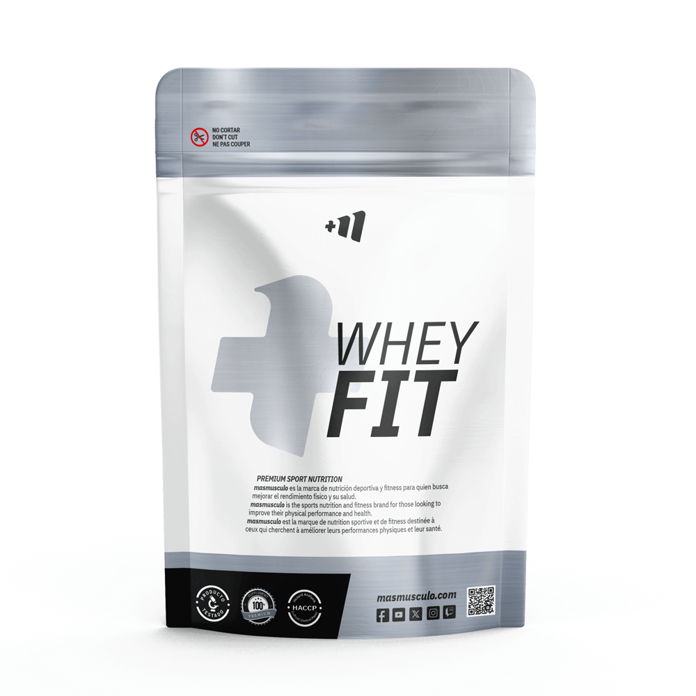 Whey Fit - 1kg - Sniker - Chocolate Cacahuete Caramelo - Aumenta La Masa Muscular - Masmusculo_0