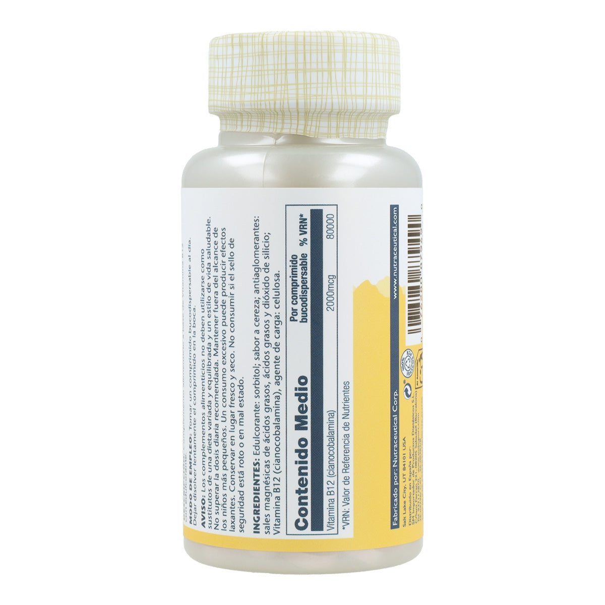 Solaray Vitamin B-12 2000 mcg 90 comprimidos