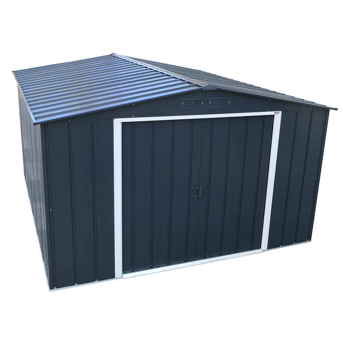 Duramax - Caseta Jardín - Eco Alcoy 10x12 - Metal - Color Gris Antracita_0