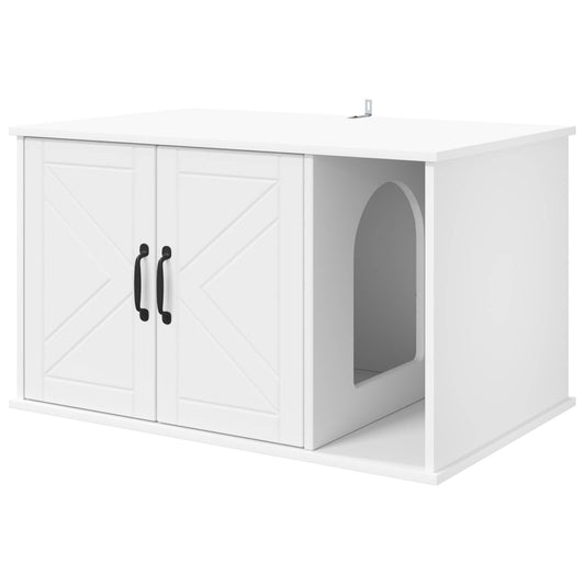 Casa Para Gatos 85 X 55 X 50 Cm Madera De Ingeniería_0