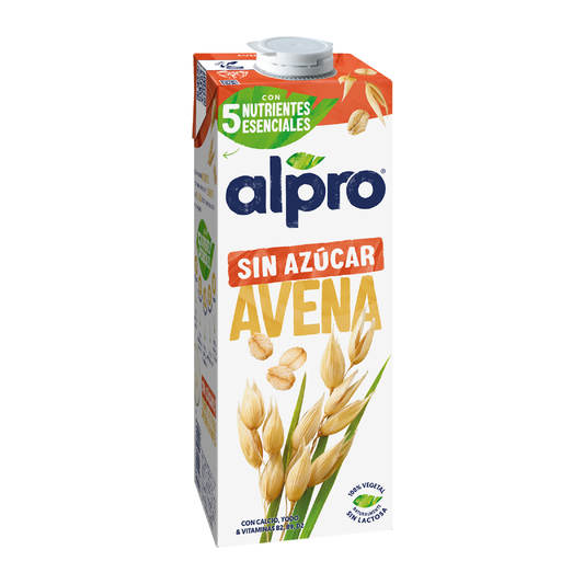 Bebida de Avena Sin Azúcar Alpro 1 Litro