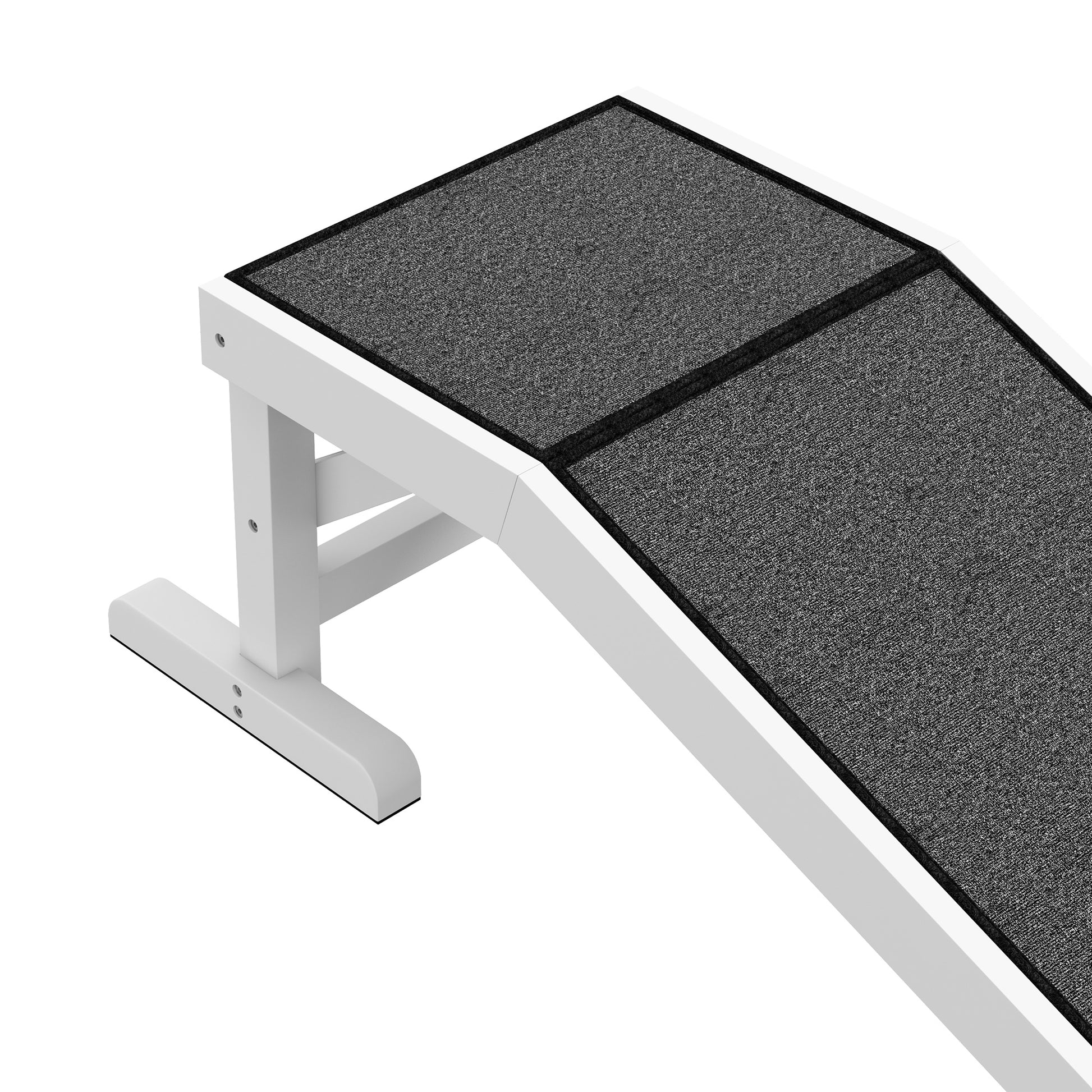 Pawhut Rampa Para Perros De Madera Con Alfombra Antideslizante 125x40x35,5 Cm_3