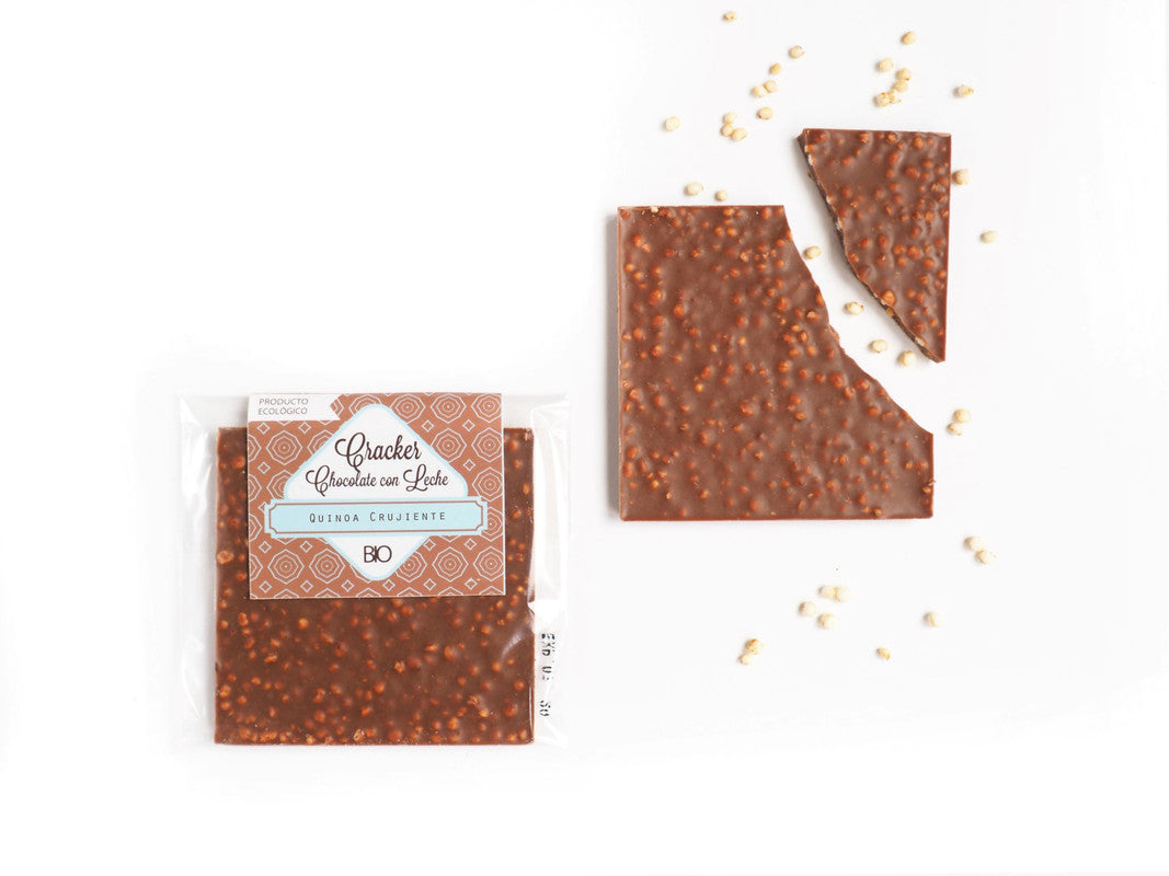 Cracker Bio de chocolate con leche crujiente_0