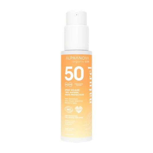 Spray solar adultos bio FPS50 Alphanova 100 ml