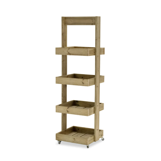 Estantería De Madera Para Plantas Casius 4 Bandejas Hortalia_0