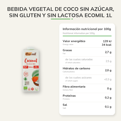 Información nutricional