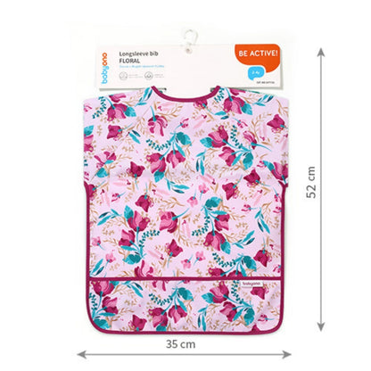 Babero Baby Con Mangas 2-4 Años Floral_2