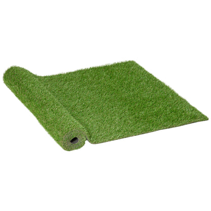 Césped Artificial Outsunny Verde De Alta Calidad 300x100x2,5cm_0