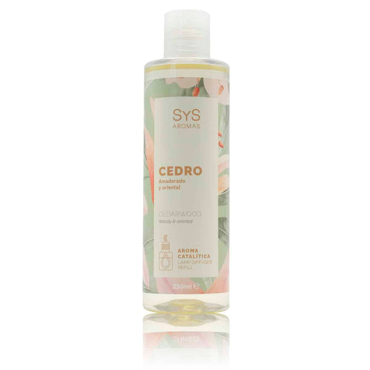 Aroma para Lámpara Catalítica Cedro SYS Aromas 250 ml | Fragancia Amaderada y Oriental_0