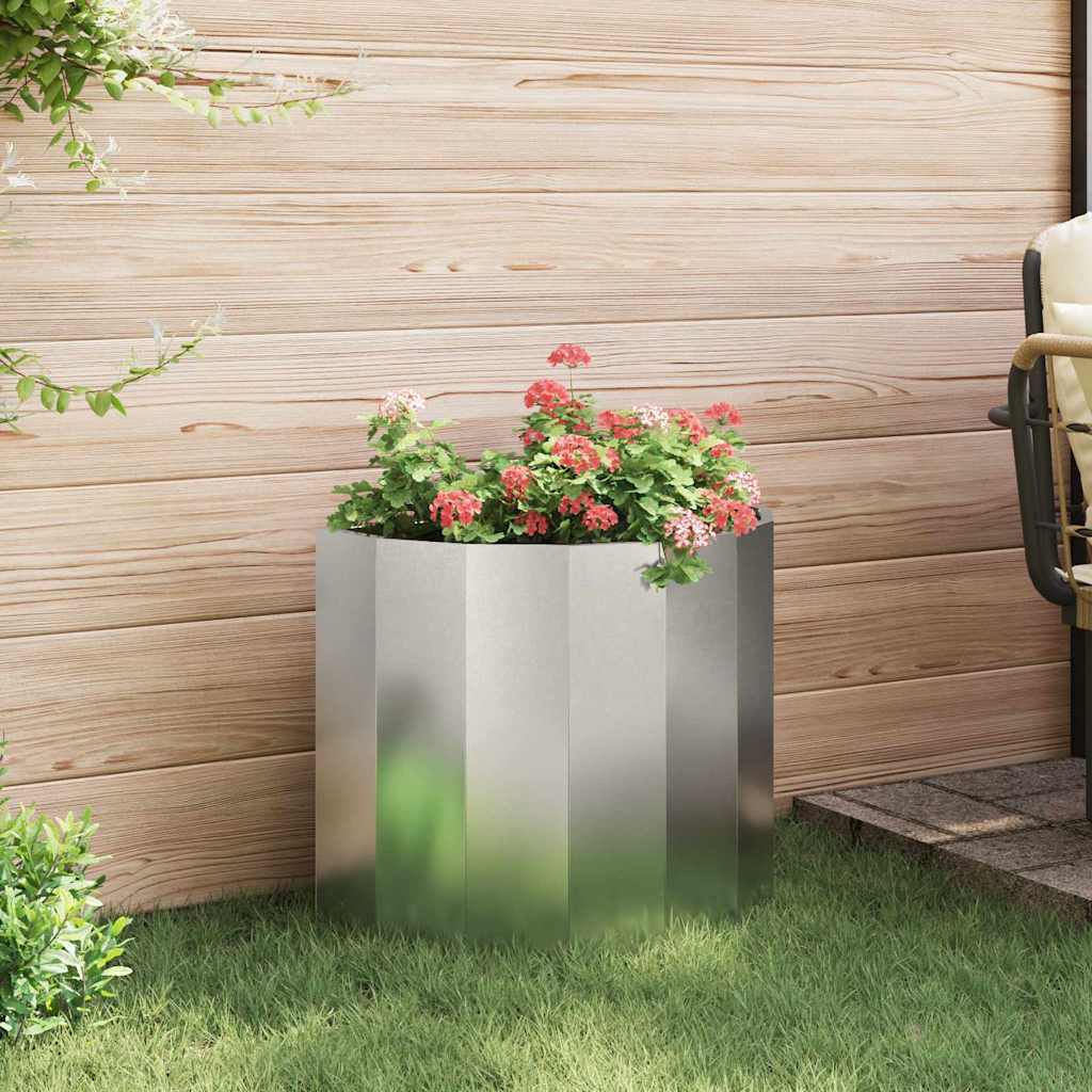 Jardinera Plateado 60 X 30 X 50 Cm Acero Inoxidable_3