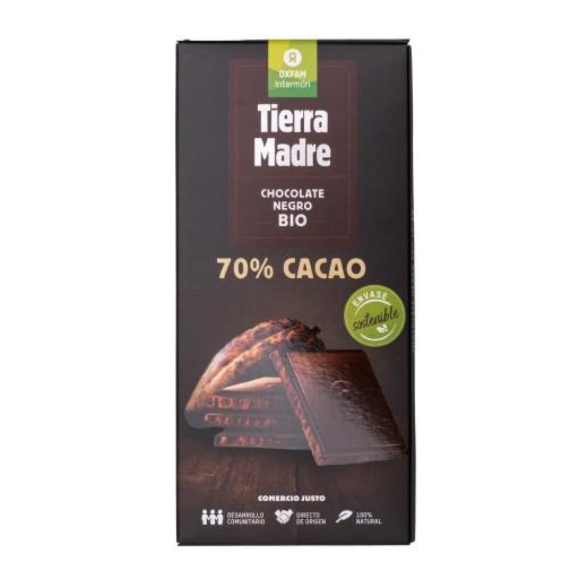 Tableta chocolate negro 70% Bio Tierra Madre 100g