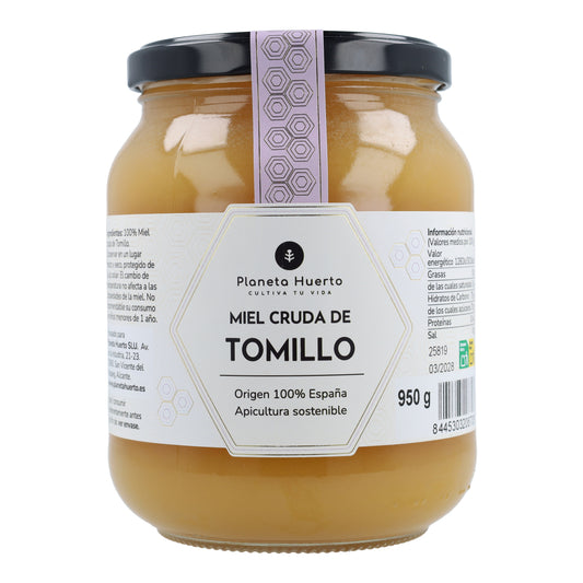 Miel Cruda de Tomillo Planeta Huerto 950 g