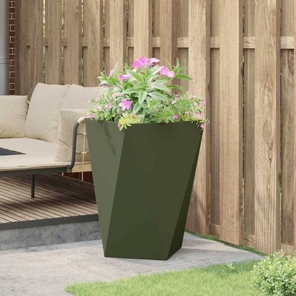 Jardinera Verde Oliva 50 X 50 X 75 Cm Acero_3