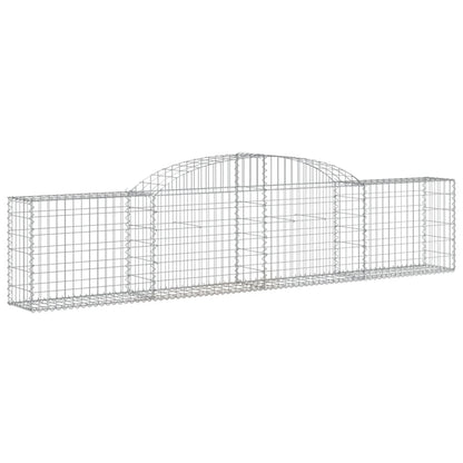 Cestas De Gaviones 8 Uds Forma De Arco Hierro 300x30x60/80 Cm_2