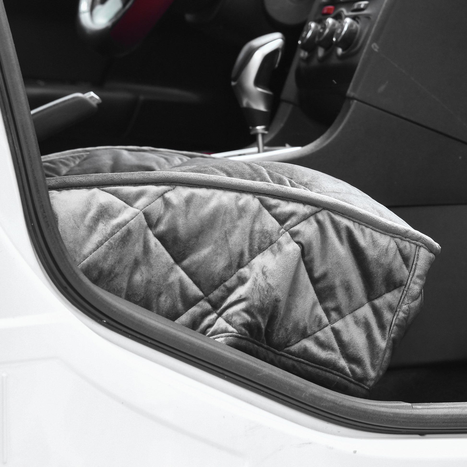 Pawhut Funda De Asiento Delantero De Coche Para Perro Antideslizante Con Ancla Y_3