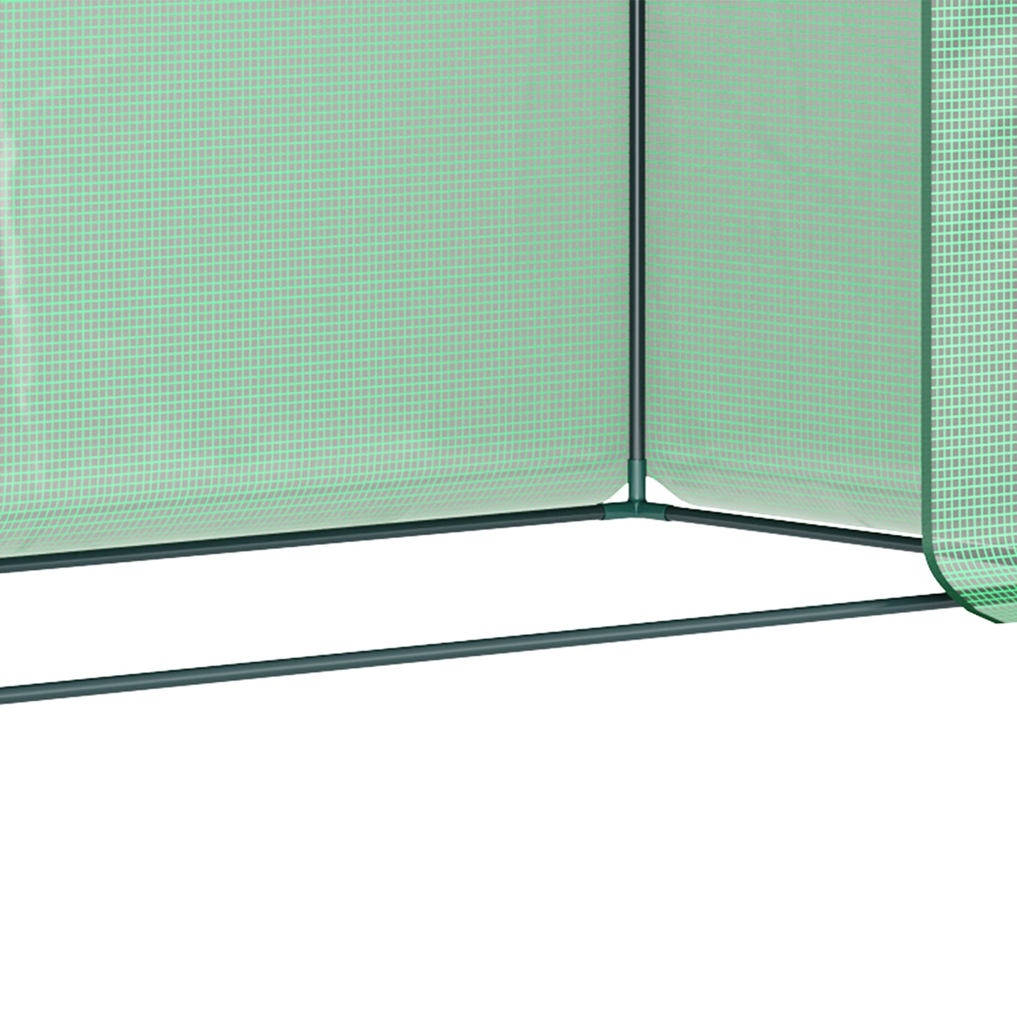 Outsunny Invernadero Pequeño Con Ventanas Para Cultivar Tomates Verde_4