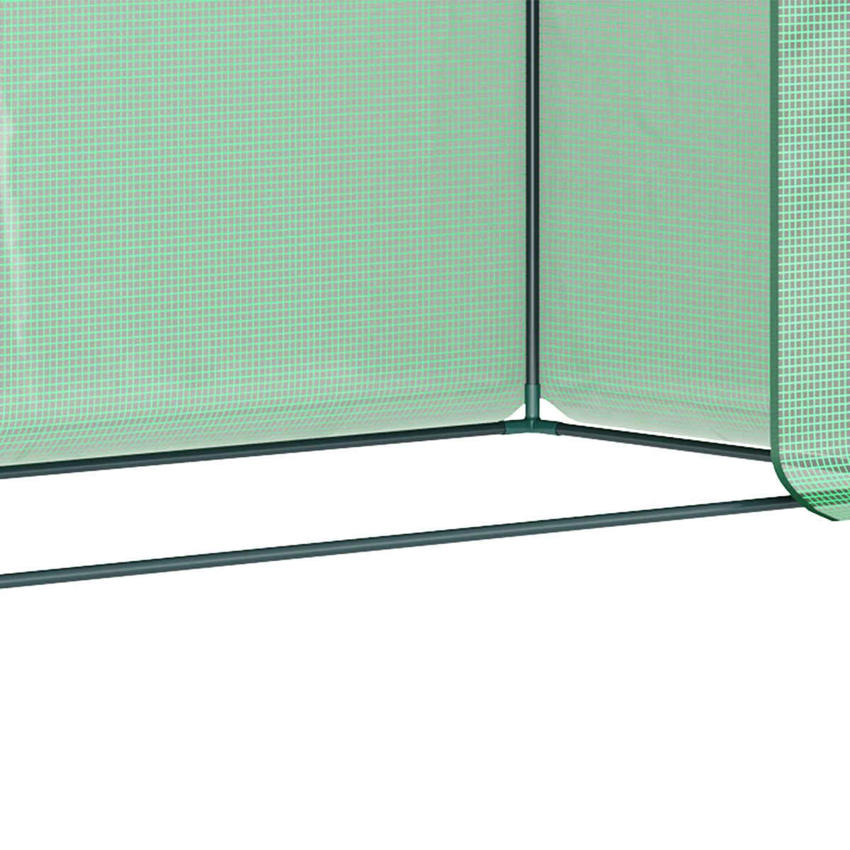 Outsunny Invernadero Pequeño Con Ventanas Para Cultivar Tomates Verde_4