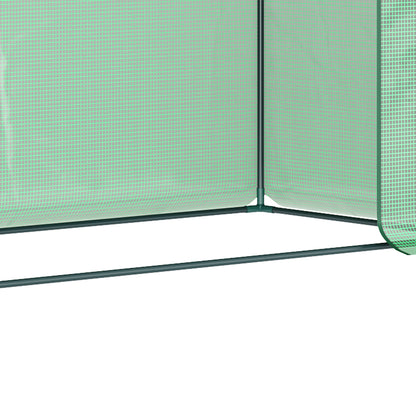 Outsunny Invernadero Pequeño Con Ventanas Para Cultivar Tomates Verde_4