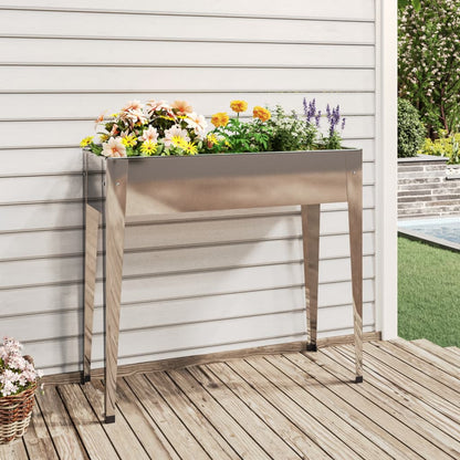 Jardinera De Acero Galvanizado 100,5x40,5x90 Cm_1