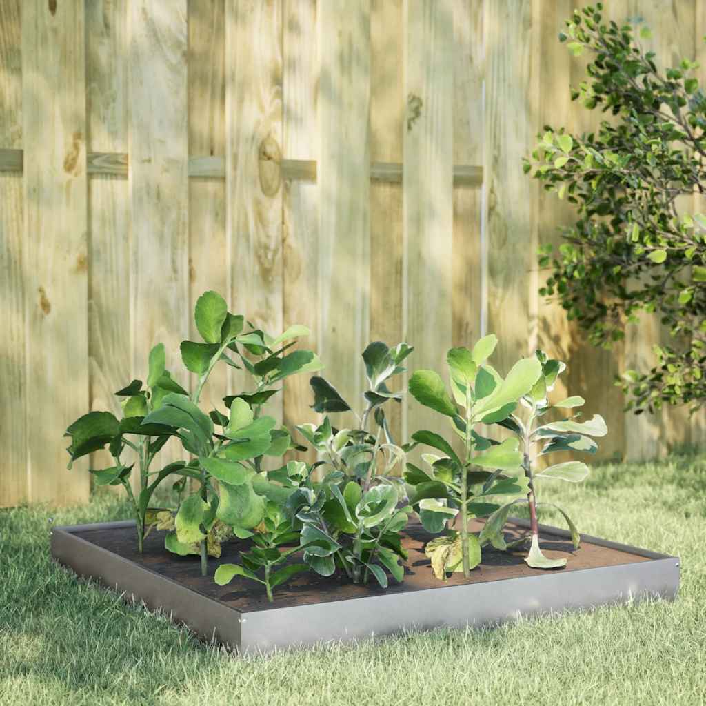 Jardinera De Acero Galvanizado 100x100x18,5 Cm_1