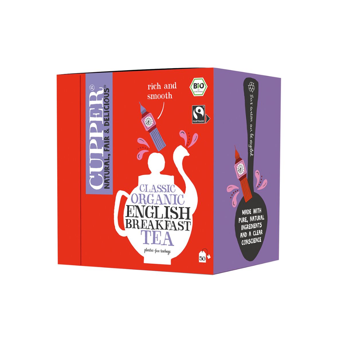 Té Negro English Breakfast Bio Cupper 50 Bolsas