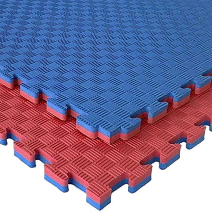 Tatami Puzzle Eva Para Suelo Infantil 1x1m X25mm Rojo - Azul Pack Ahorro 4 Unidades_4