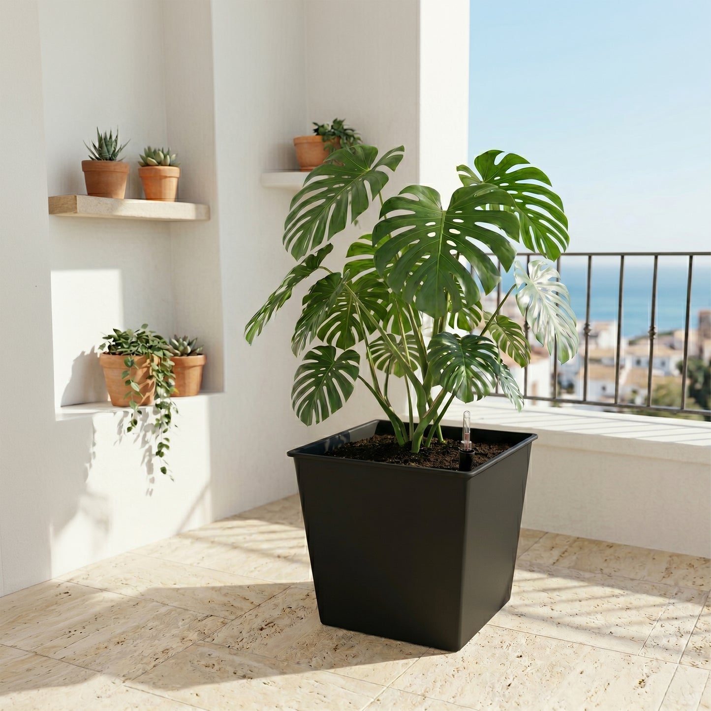 Maceta Autorriego De Polipropileno Interior Y Exterior Hortalia 67 L 42x42x38 Cm_1