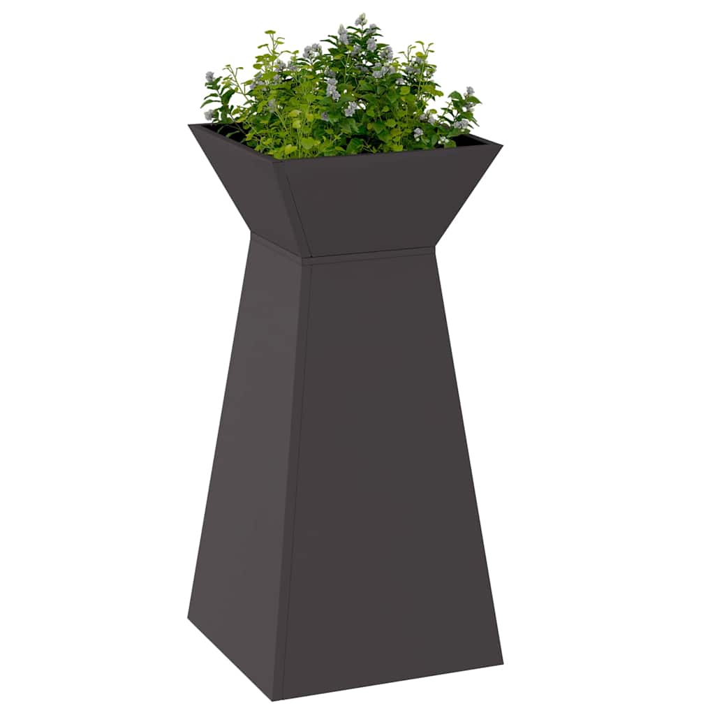 Maceta Pilar Negro 35 X 35 X 73 Cm_2