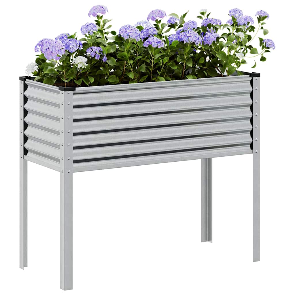 Jardinera De Jardín 100x45x90 Cm De Acero Galvanizado_1