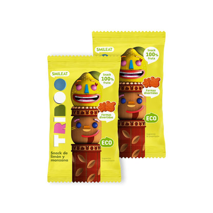 Pack 2x Snack de manzana y limón Eco 25g, Triboo