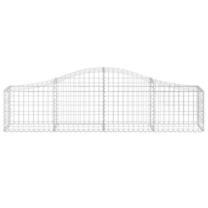 Cestas De Gaviones 7 Uds Forma De Arco Hierro 200x30x40/60 Cm_3
