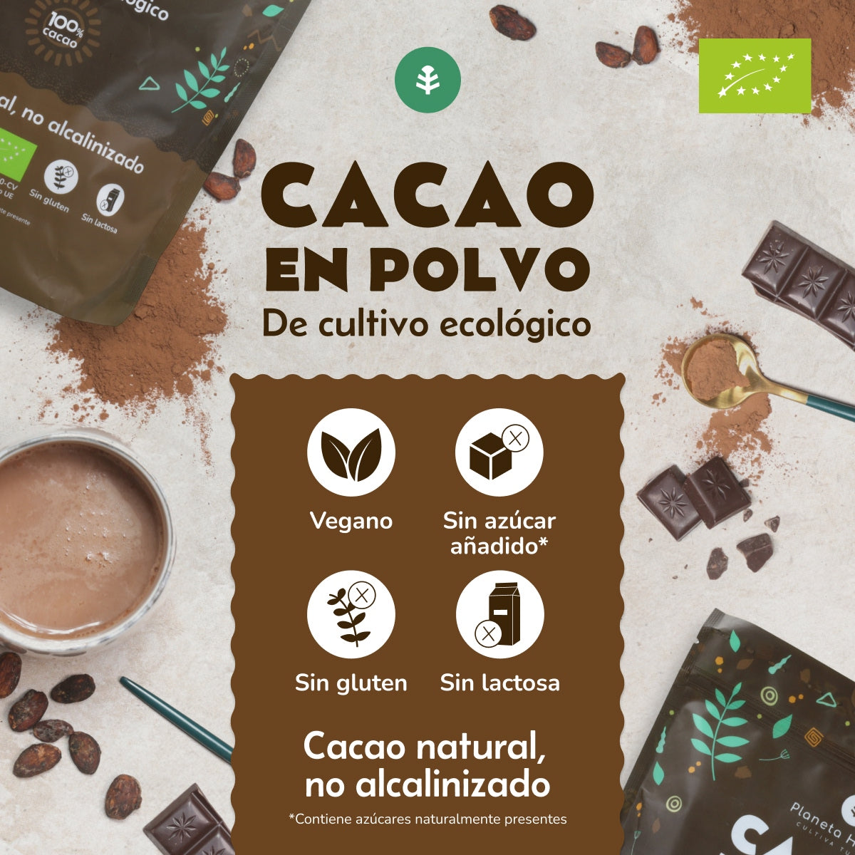 Cacao en polvo ECO Planeta Huerto 250 g