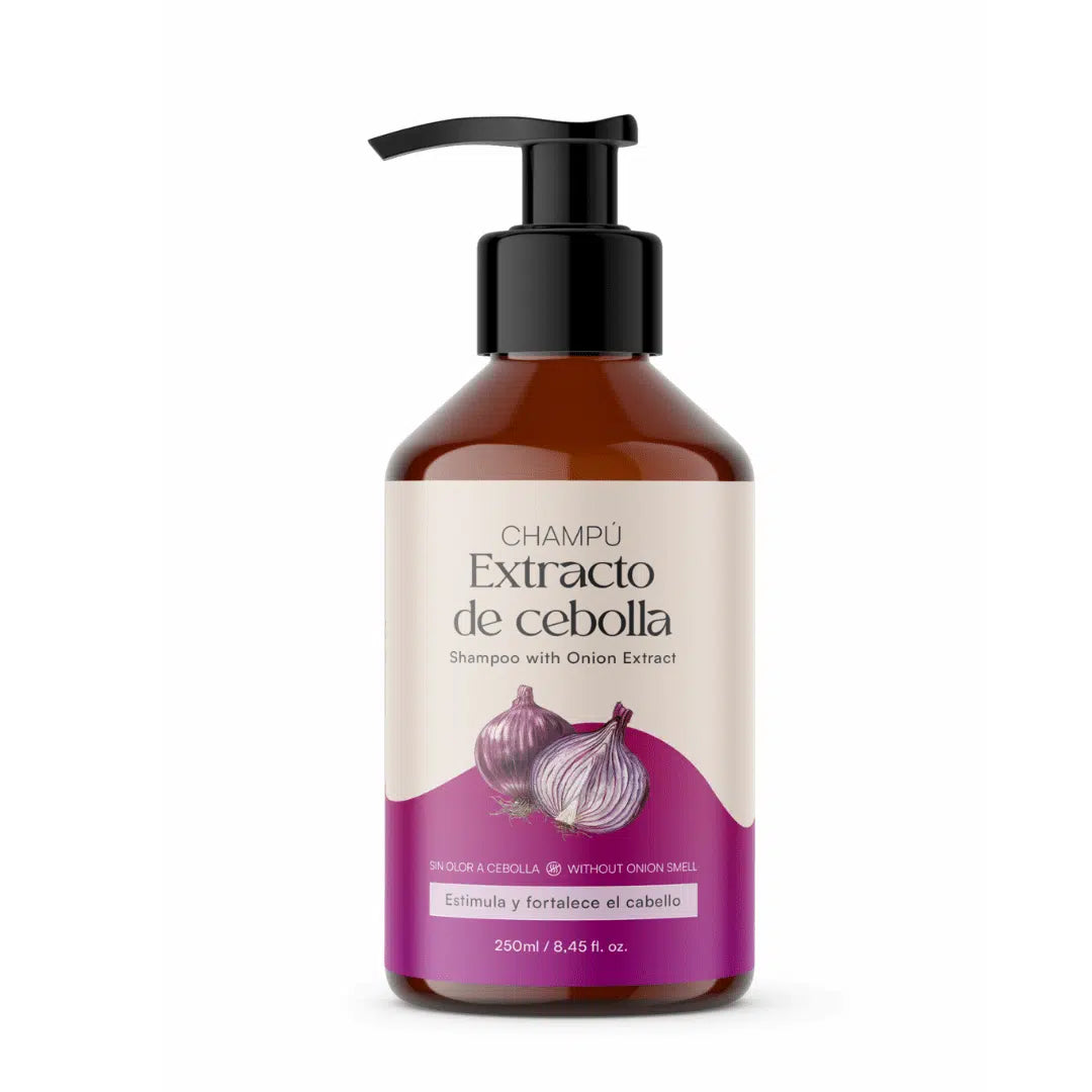 QKnatur - Champú Anticaída Con Extracto Cebolla Roja 250 Ml. Fortalece El Cabello Y Estimular Su Crecimiento_0