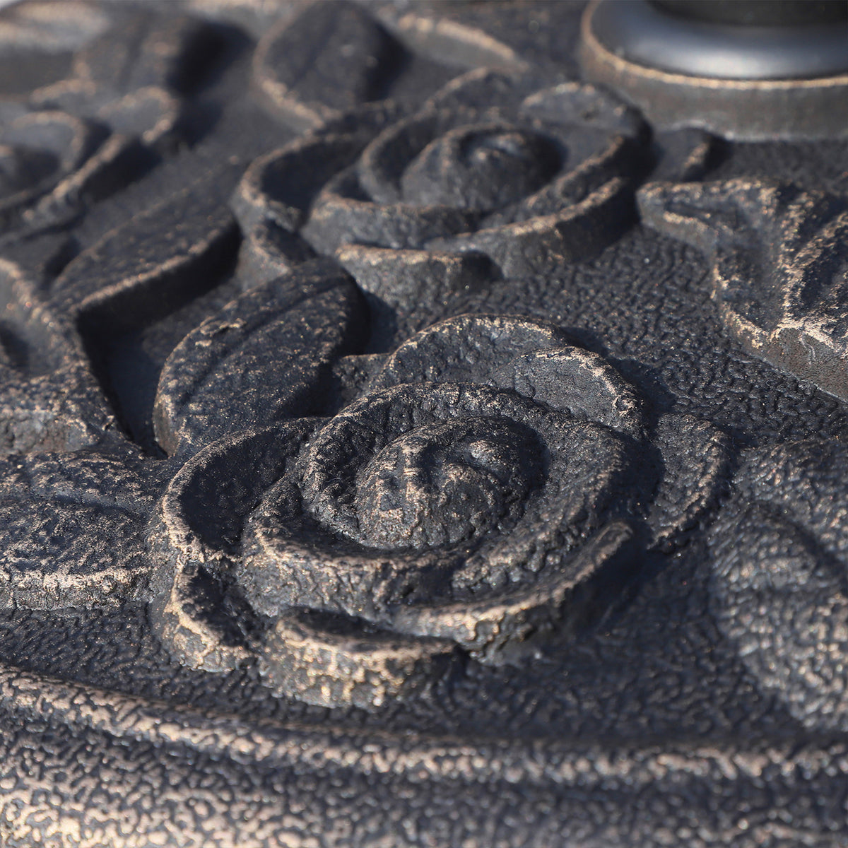 Base De Sombrilla Jardín Peso Neto 9 Kg Outsunny Ø45,5x31 Cm Bronce_3