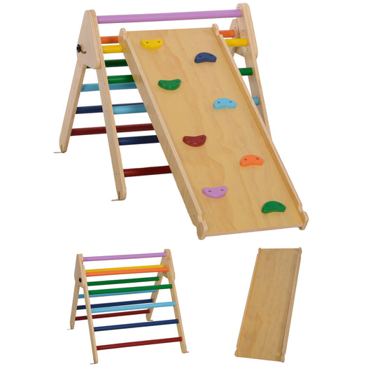 Escalada Para Niños Aiyaplay Madera De Pino Multilaminada Multicolor 147x64.5x63 Cm_0