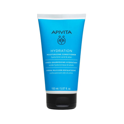 Acondicionador hidratante para todo tipo de cabello con ácido hialurónico y aloe, APIVITA 150 ml