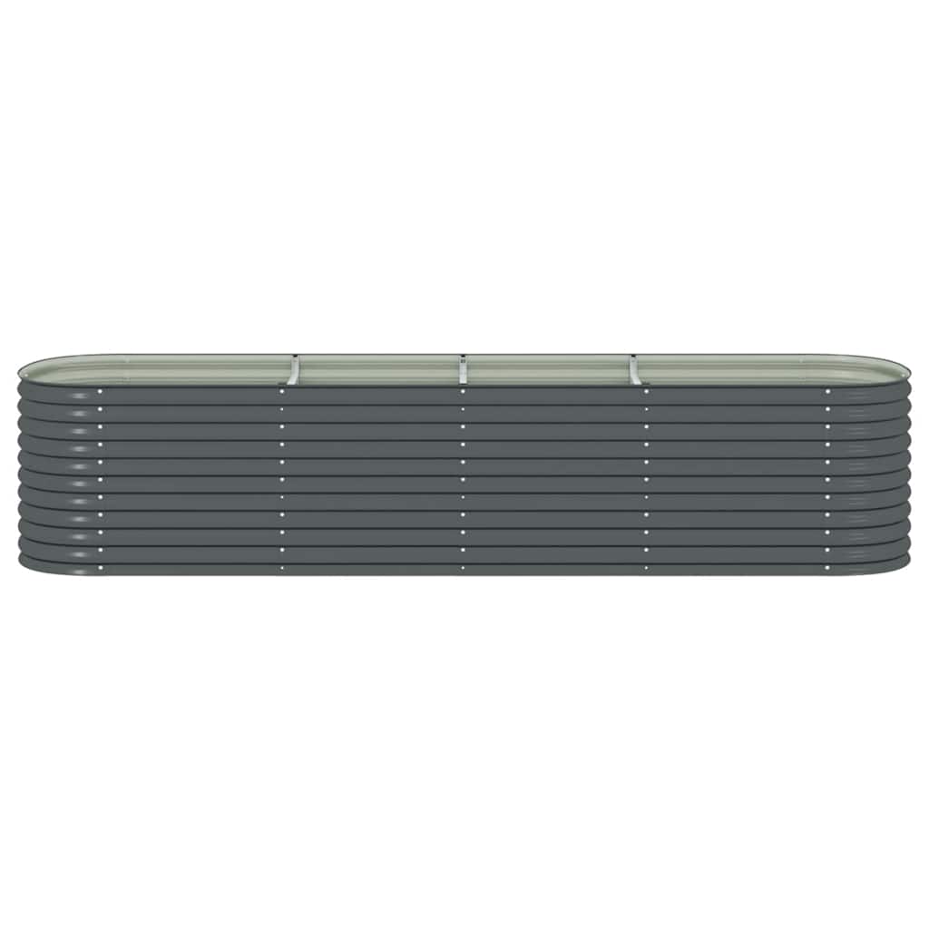Arriate De Acero Galvanizado Gris 400x80x81 Cm_4
