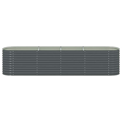 Arriate De Acero Galvanizado Gris 400x80x81 Cm_4