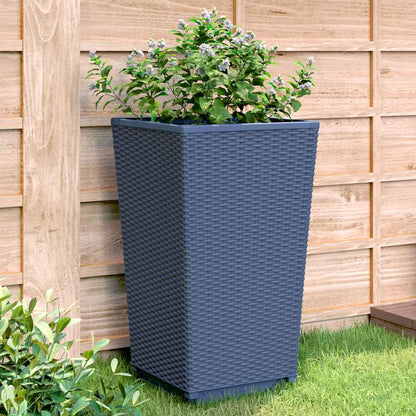 Jardineras 2 Unidades Pp Azul Gris 32,5x32,5x57 Cm_1