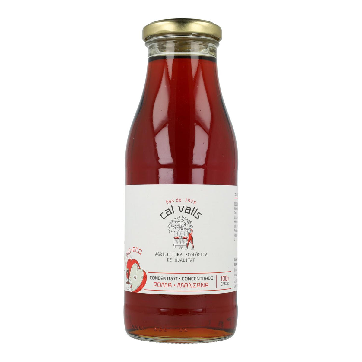 Concentrado de manzana Cal Valls, 500 ml
