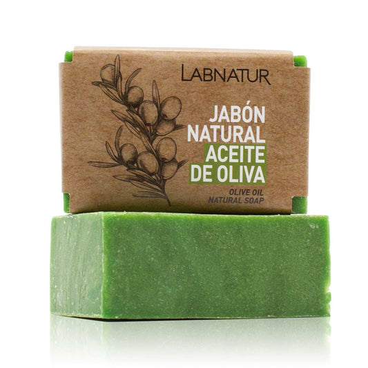 Jabón Natural Aceite de Oliva Labnatur 100 g | Hidrata y Protege | Piel Seca y Sensible | Vegano_0