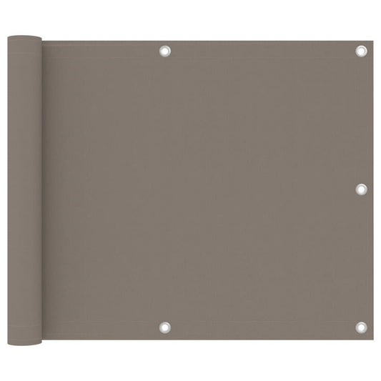 Vidaxl Toldo Para Balcón De Tela Oxford Gris Taupe 75x300 Cm_0