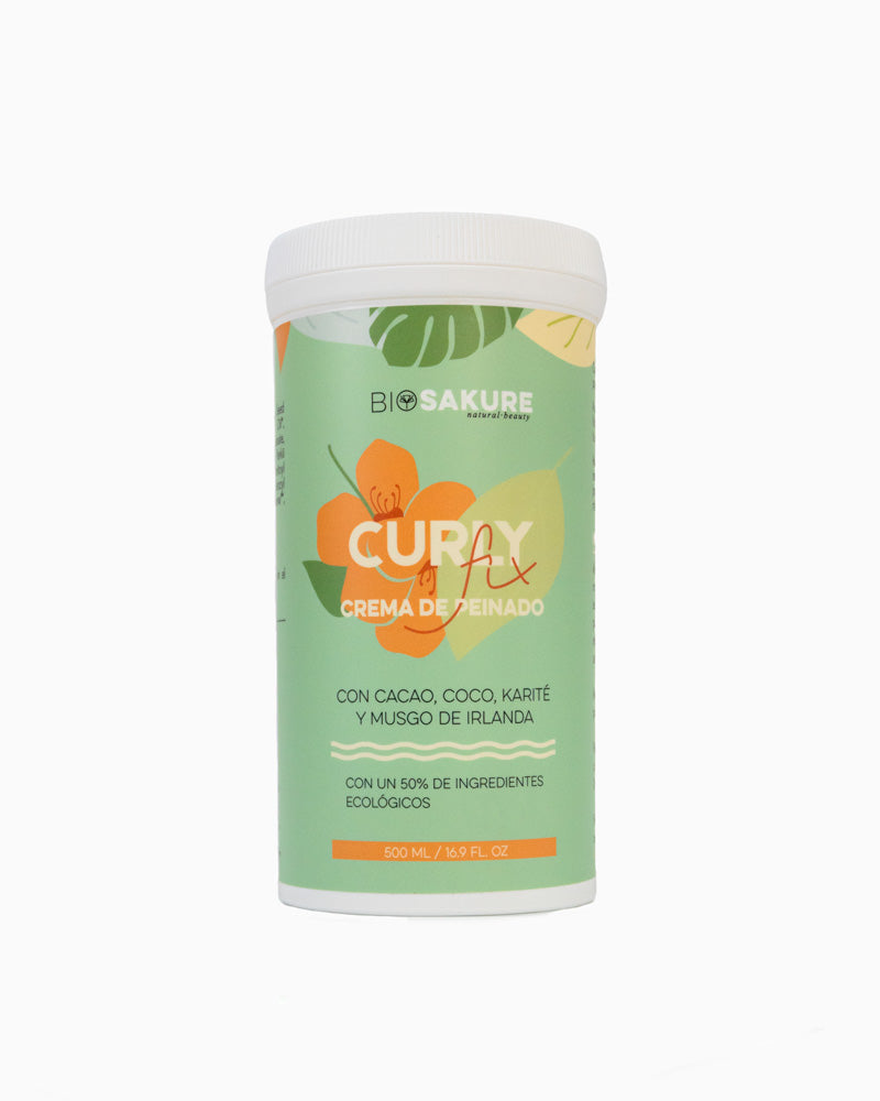 Crema De Peinado Para Rizos Perfectos E Hidratados Curly Fix - 500 Ml Bio Sakure_0