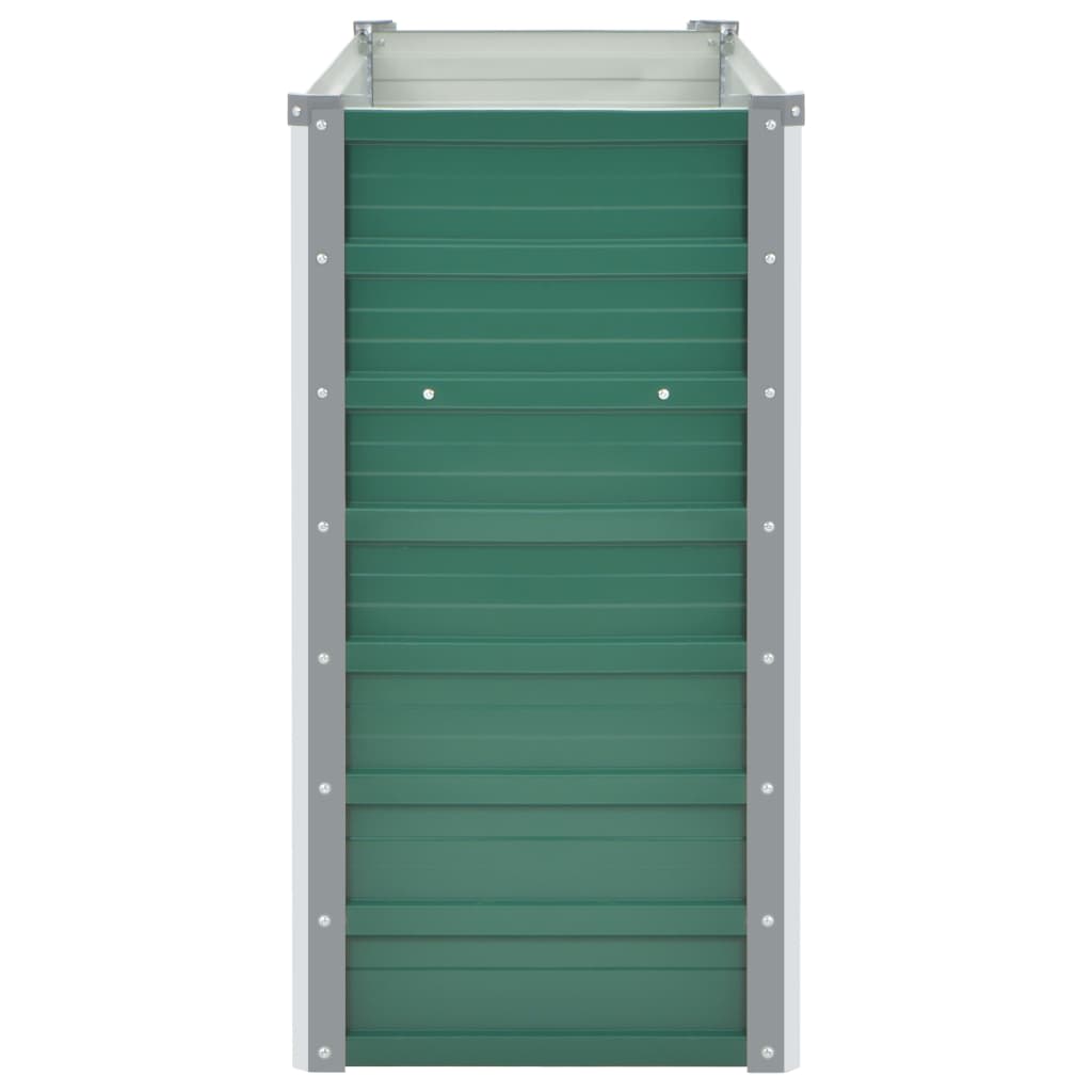 Arriate De Jardín De Acero Galvanizado Verde 160x40x77 Cm_4